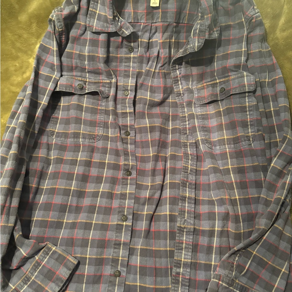 Goodthreads Casual Blue and Red Button Down Shirt